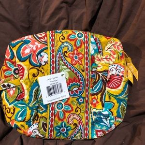 Vera Bradley large cosmetic bag
